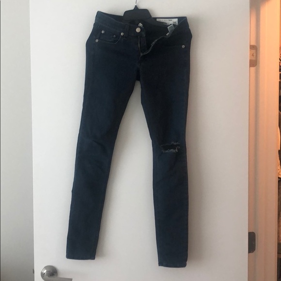 Rag and Bone Distressed Skinny Jeans - Picture 5 of 9